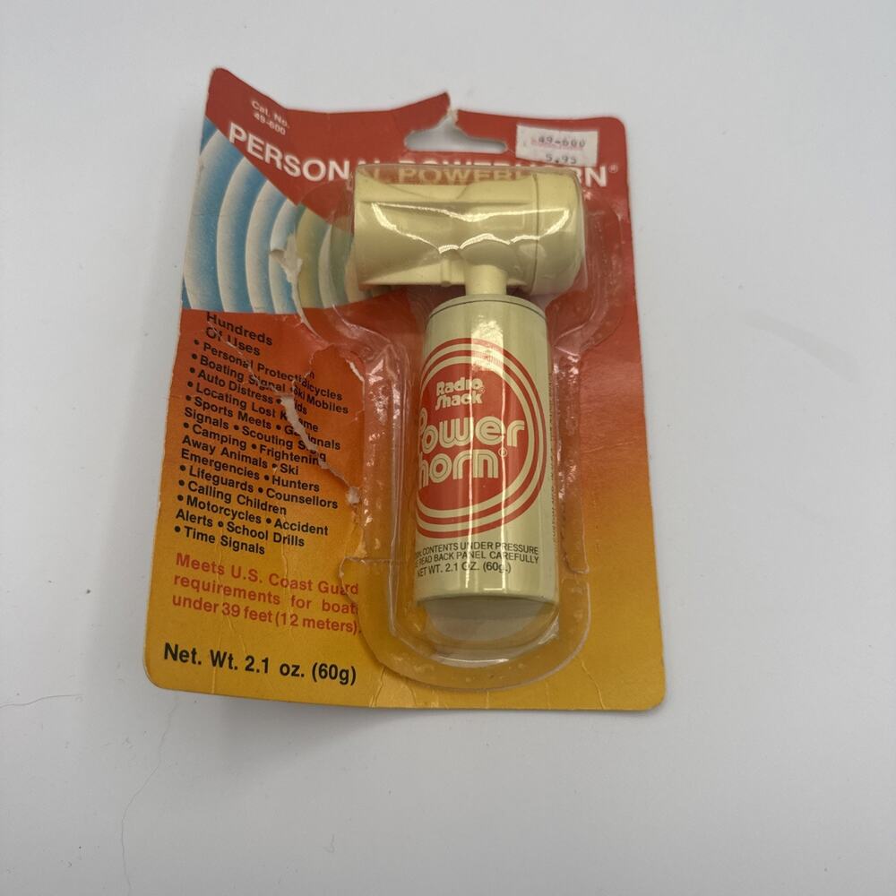 Vintage Radio Shack Personal Powerhorn Air Horn Safety Alarm 49-600
